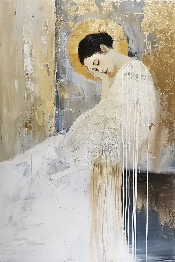 Serene beauty in textured elegance Serene beauty in textured elegance