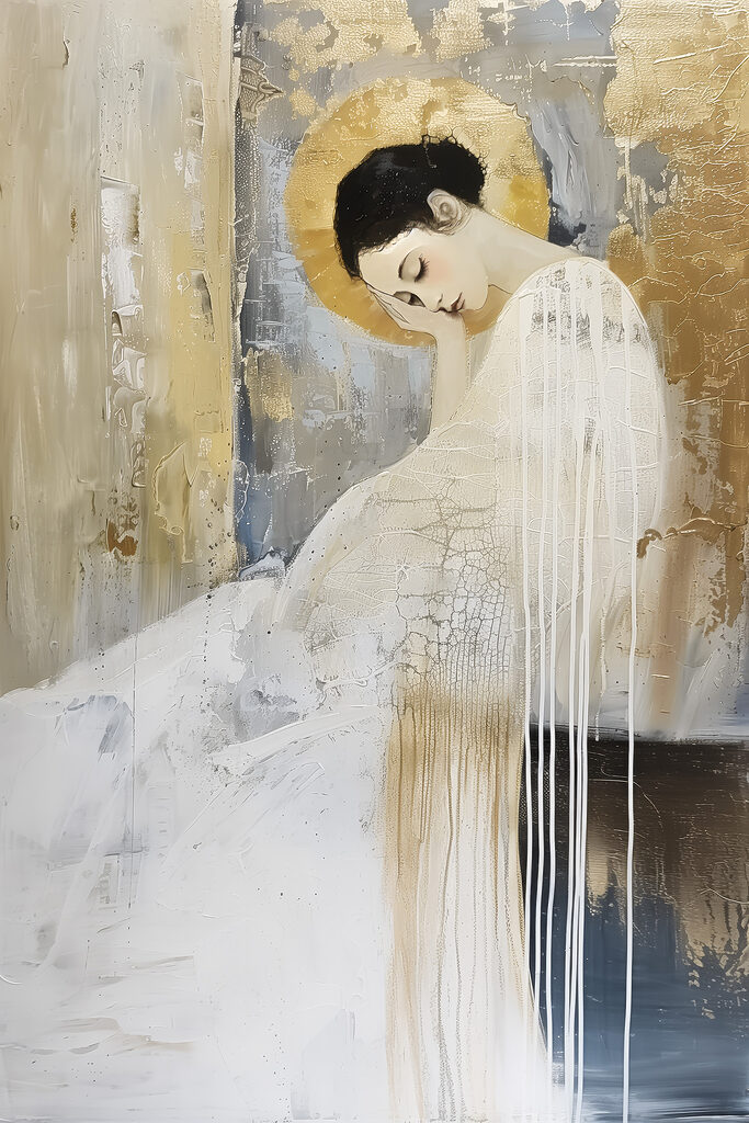Serene beauty in textured elegance Serene beauty in textured elegance