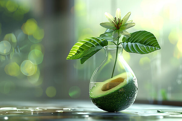 A flower in a vase A flower in a vase