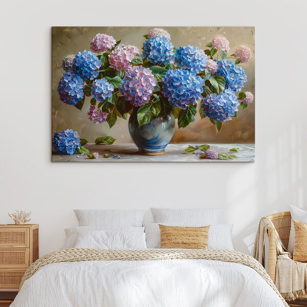 Quadri Un dipinto raffigurante dei fiori in un vaso