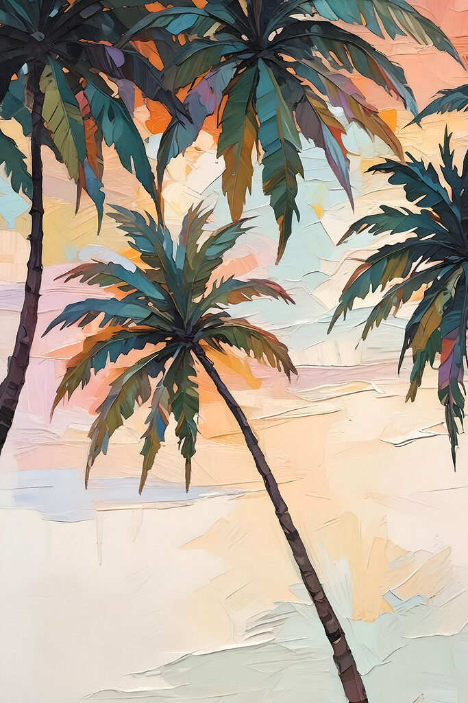 Palm trees on a beach