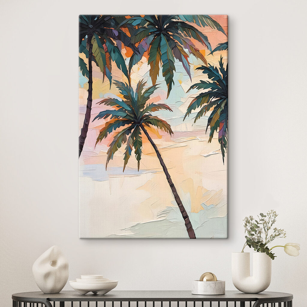 Palm trees on a beach