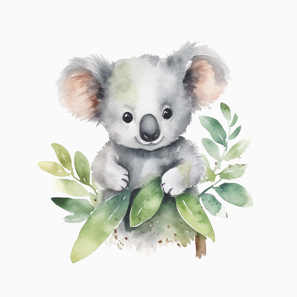 Un koala con delle foglie tra le zampe s38919p 1024x1024 - Un koala con delle foglie tra le zampe - tegory
