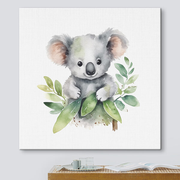 Quadri Quadri Un koala con delle foglie tra le zampe (COD: s38919)