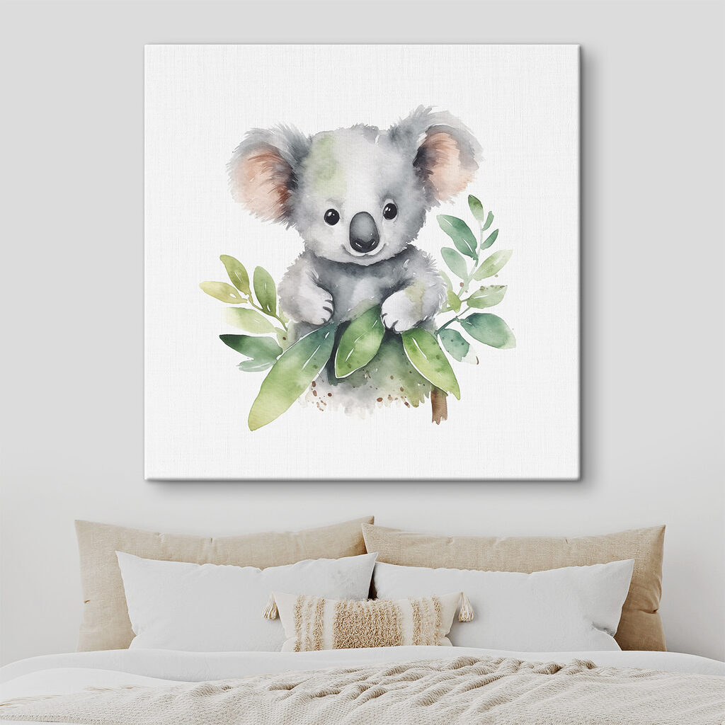 Un koala con delle foglie tra le zampe s38919pib152 1024x1024 - Un koala con delle foglie tra le zampe - tegory