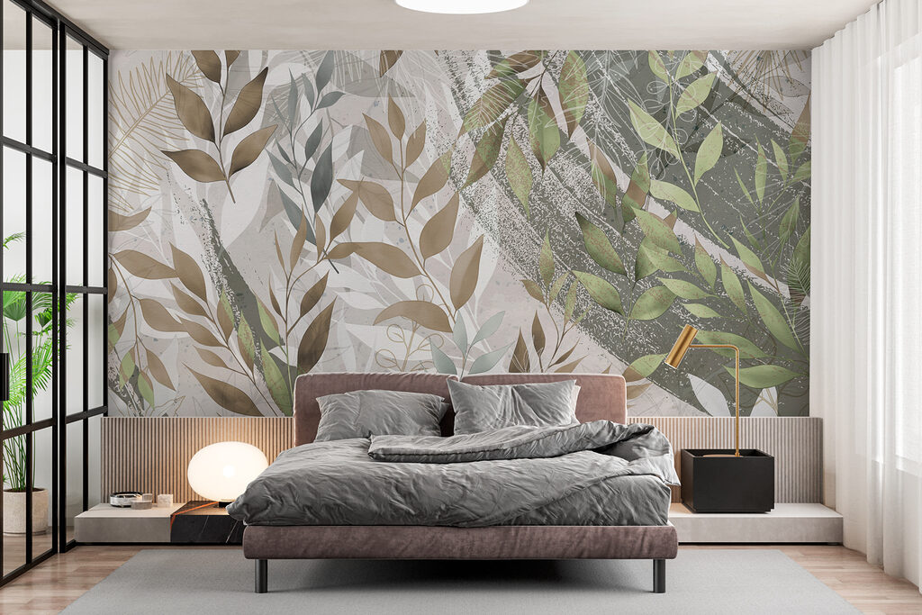 A close up of leaves