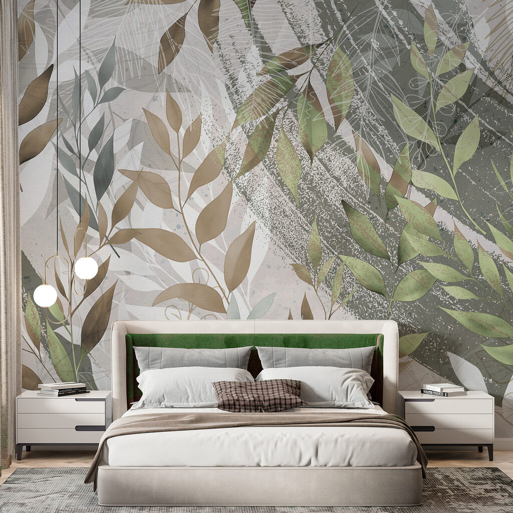 A close up of leaves