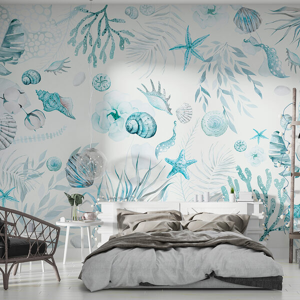Un disegno di vita marina ad acquerello Un disegno di vita marina ad acquerello