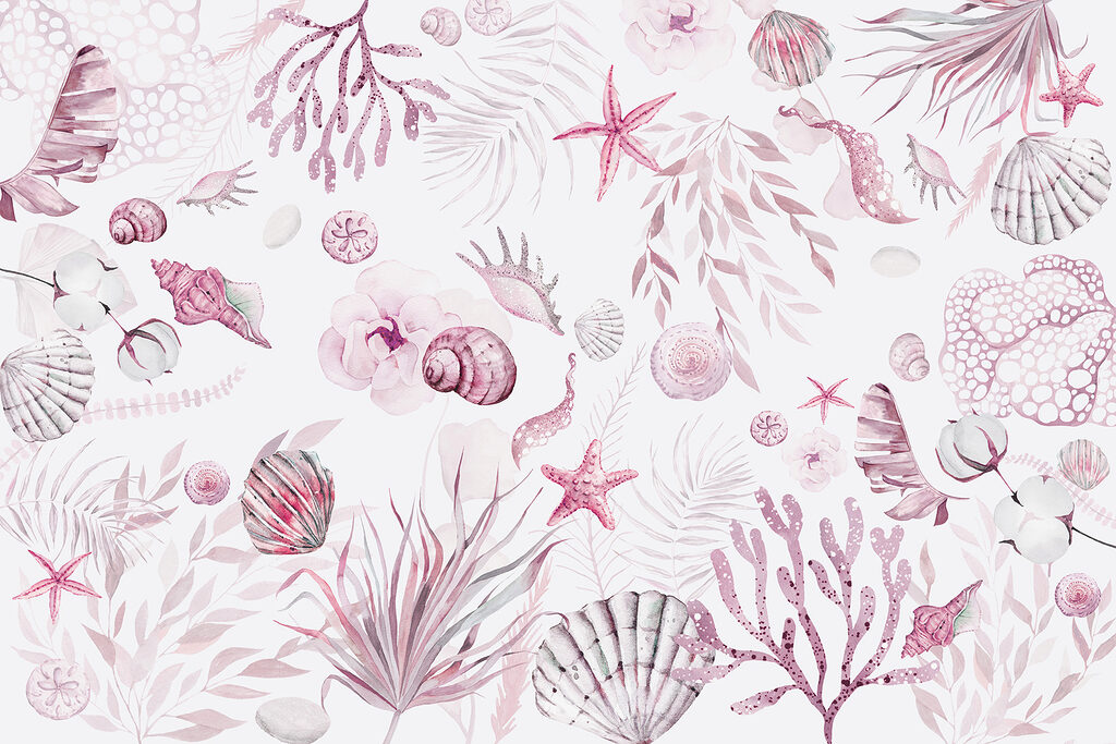 Un disegno di vita marina ad acquerello Un disegno di vita marina ad acquerello