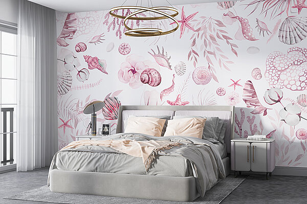 Un disegno di vita marina ad acquerello Un disegno di vita marina ad acquerello