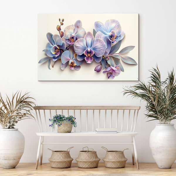 Quadri Un mazzo di fiori viola e blu