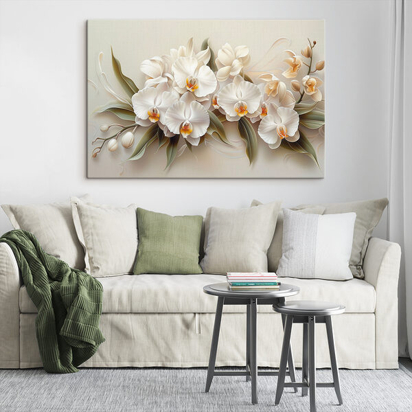 Quadri Un mazzo di fiori bianchi