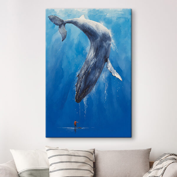 A whale swimming in the water A whale swimming in the water