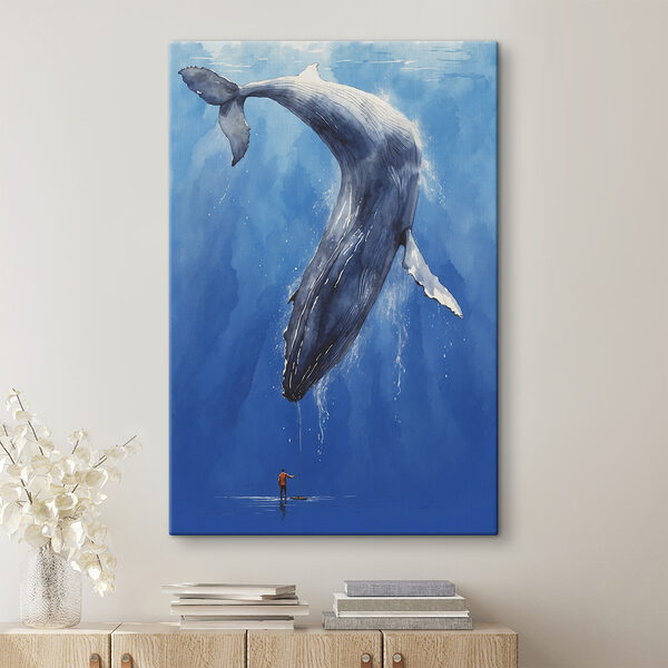 A whale swimming in the water A whale swimming in the water