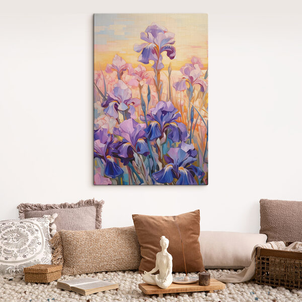 Quadri Un dipinto di fiori viola
