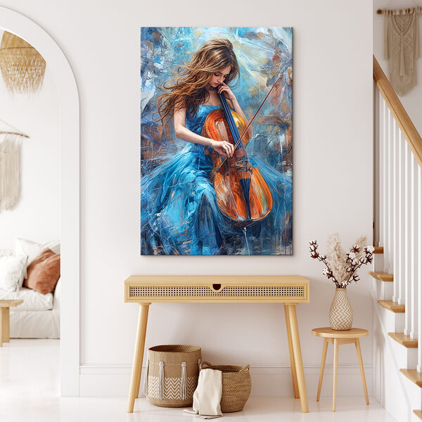 Quadri Una donna che suona il violoncello