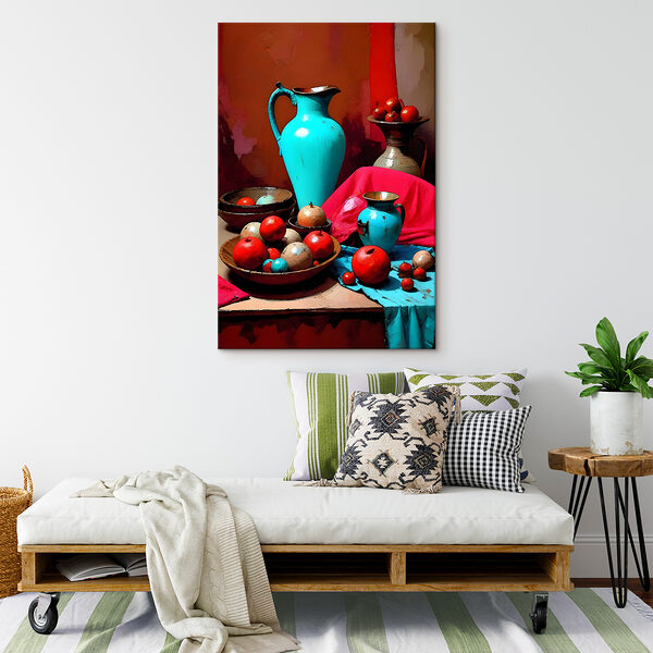 A group of bowls and bowls of fruit