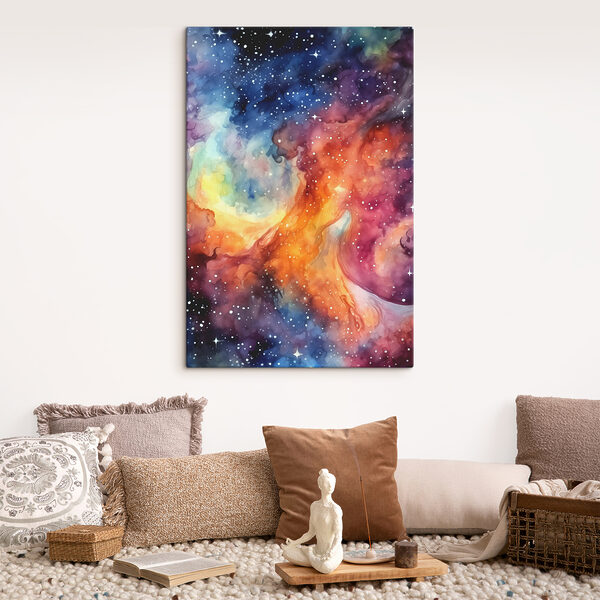 Quadri Quadri Una galassia colorata piena di stelle (COD: s39019)