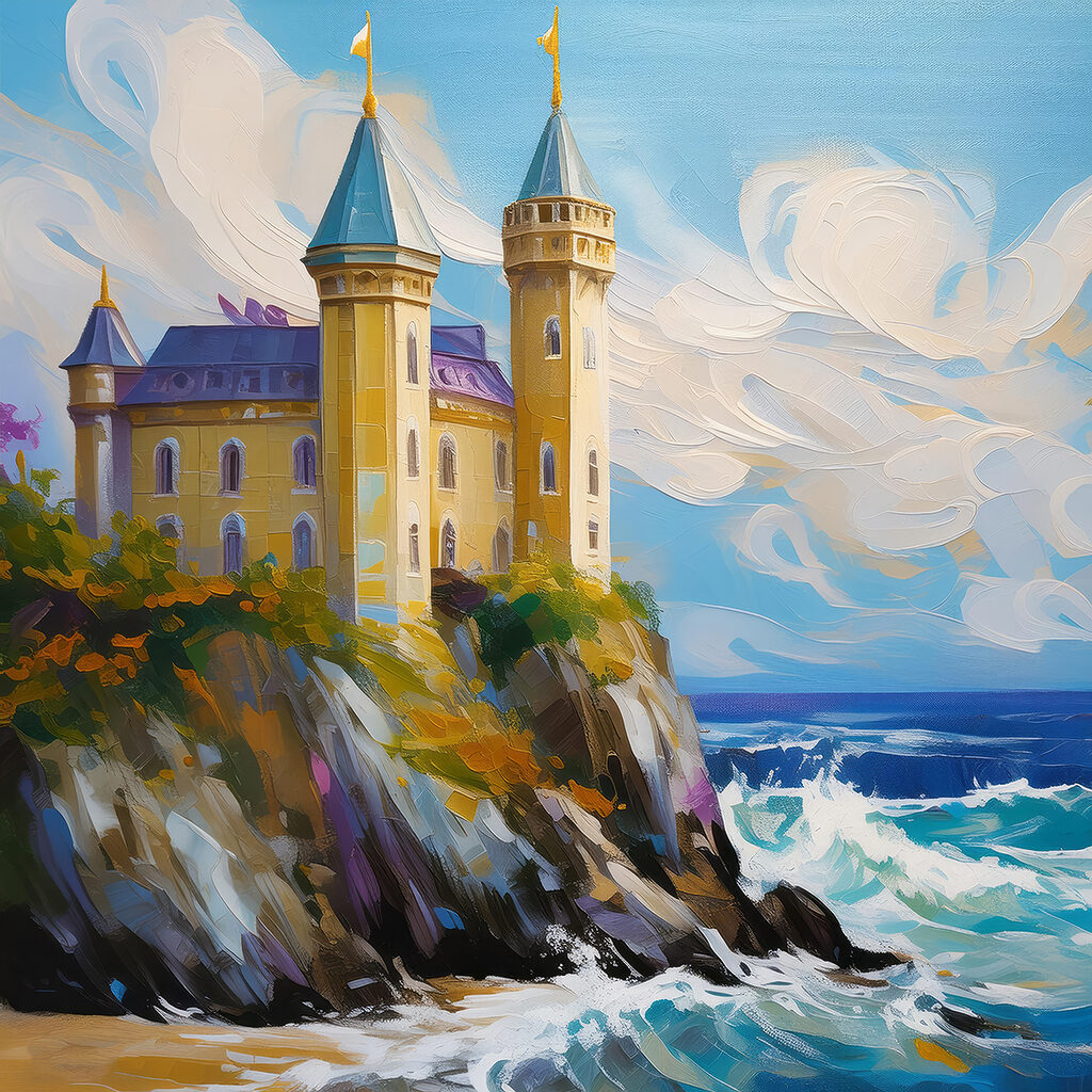 A castle on a cliff
