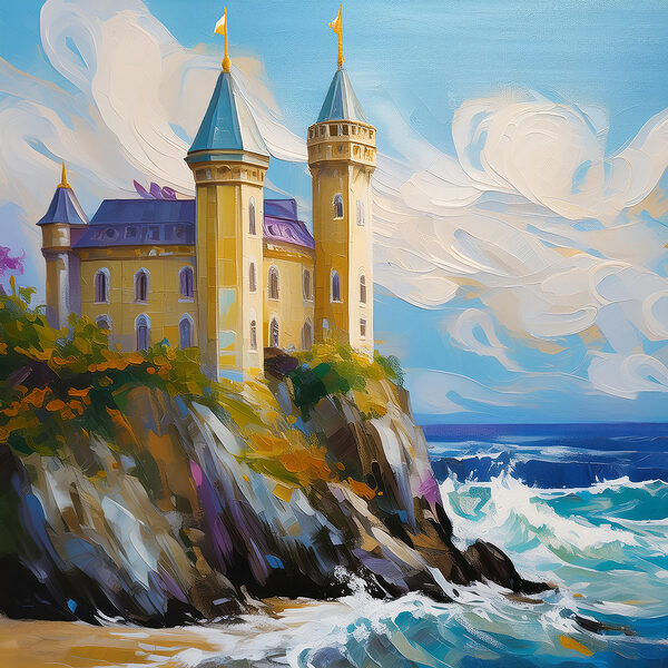 A castle on a cliff