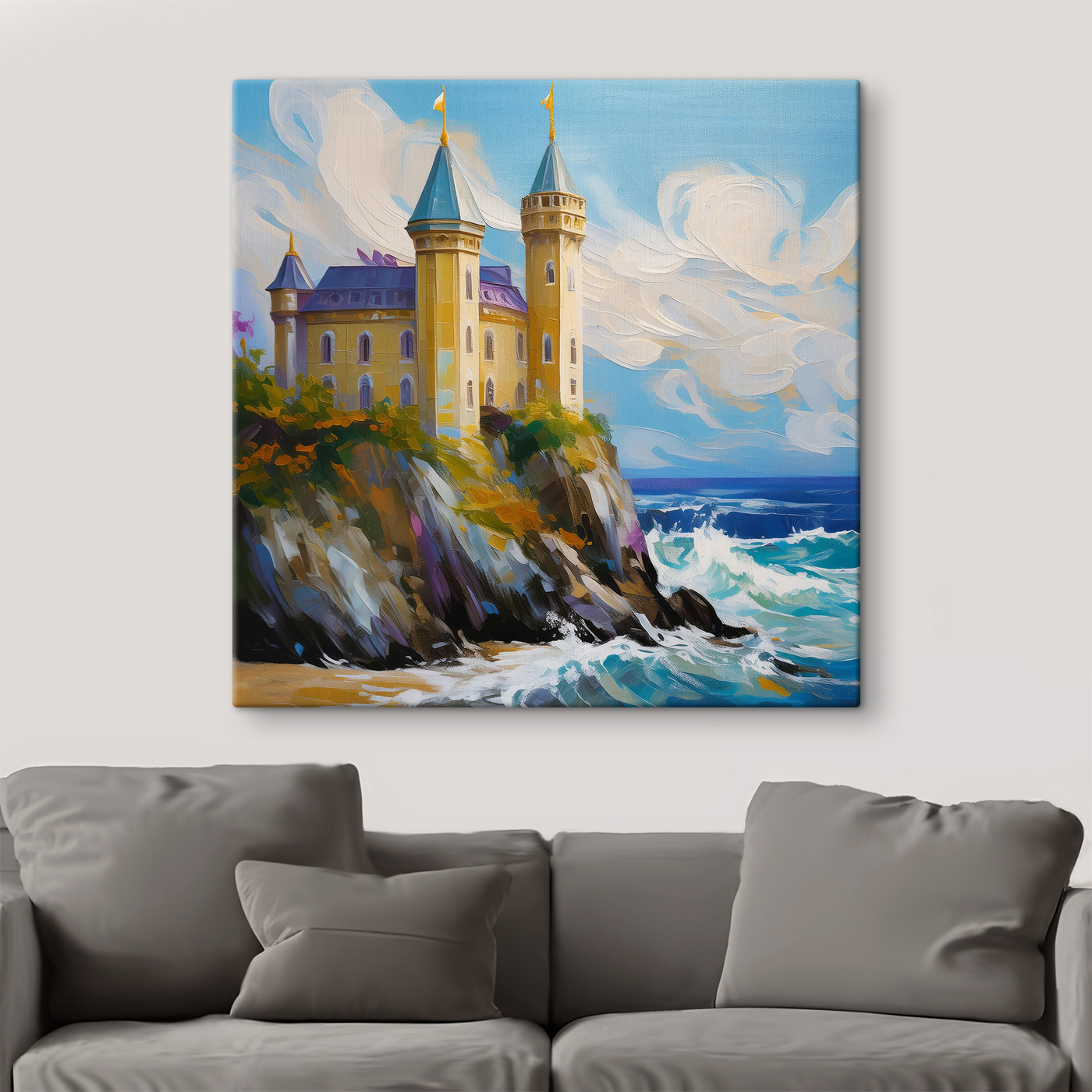 A castle on a cliff