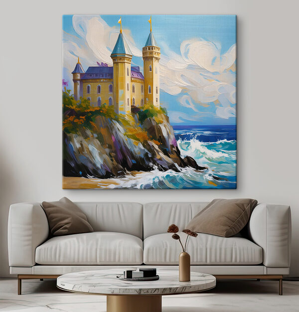 A castle on a cliff