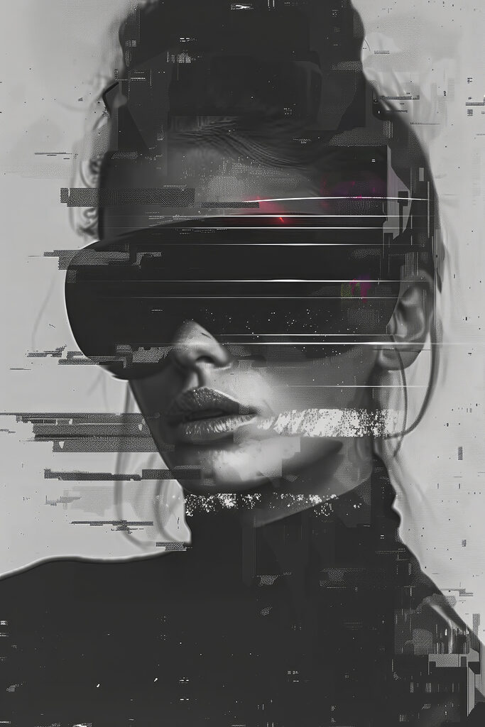 A woman wearing black sunglasses