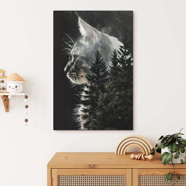 Quadri Un gatto che guarda fuori dalla finestra