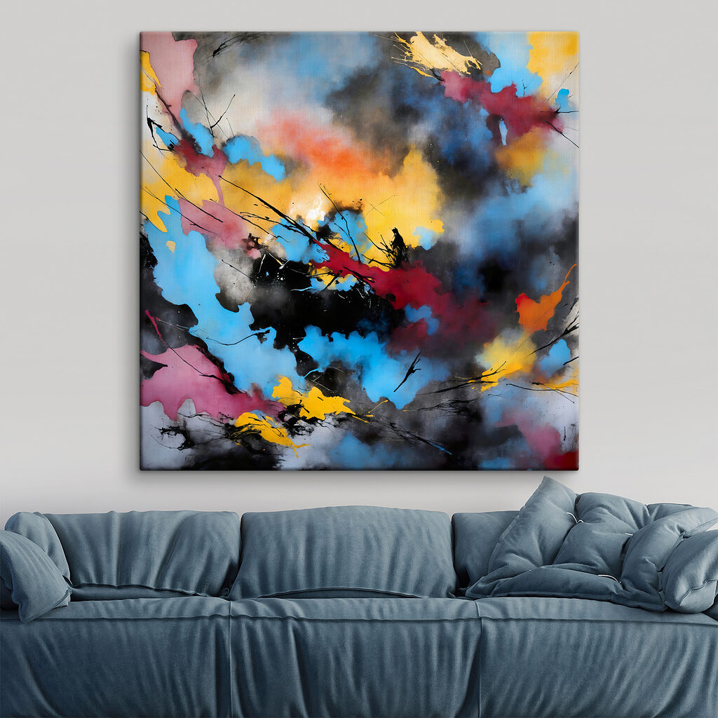 A colorful painting of different colors