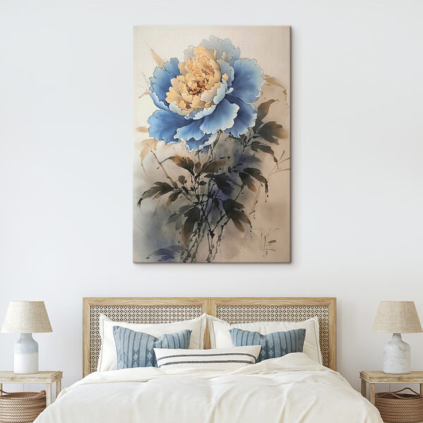 A painting of a flower A painting of a flower