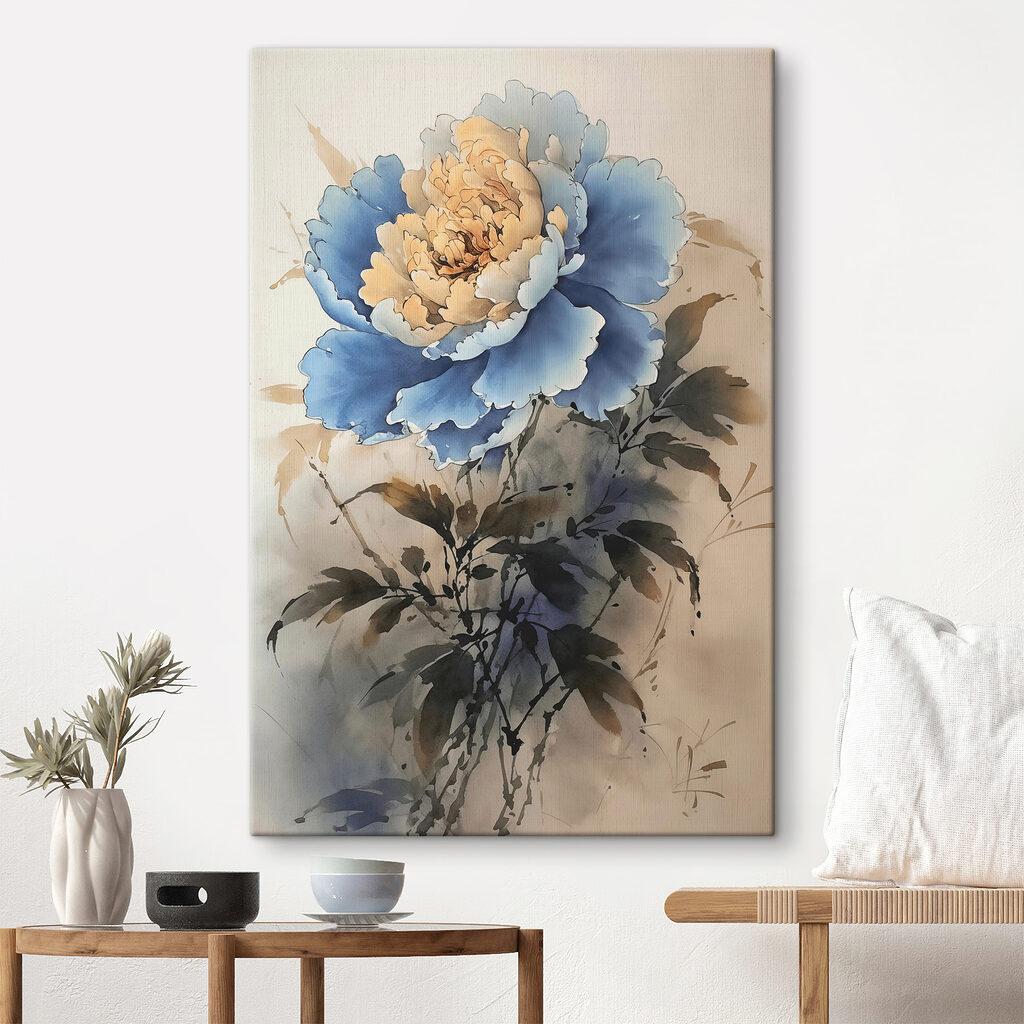 A painting of a flower A painting of a flower