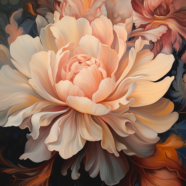 A close up of a flower