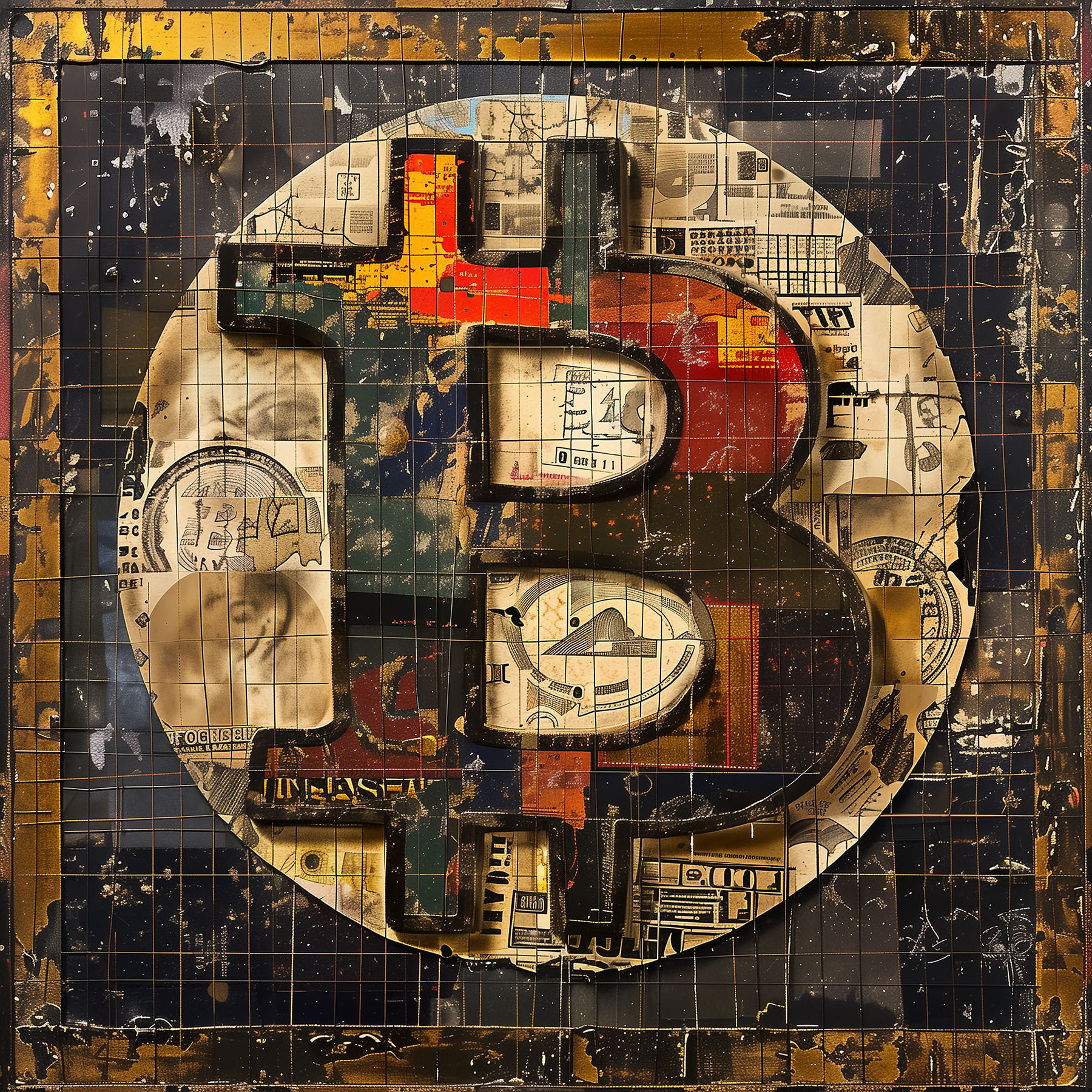 A sign with a bitcoin symbol A sign with a bitcoin symbol