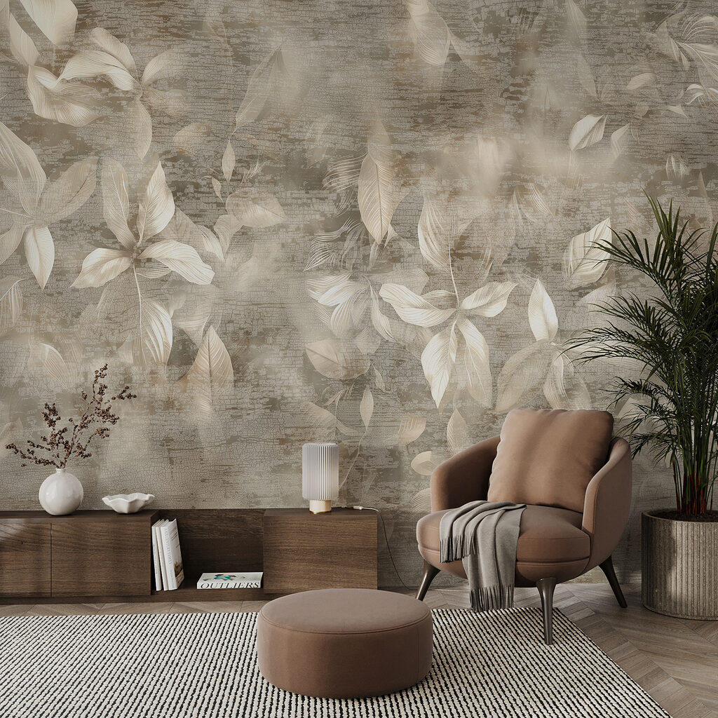 A close up of leaves