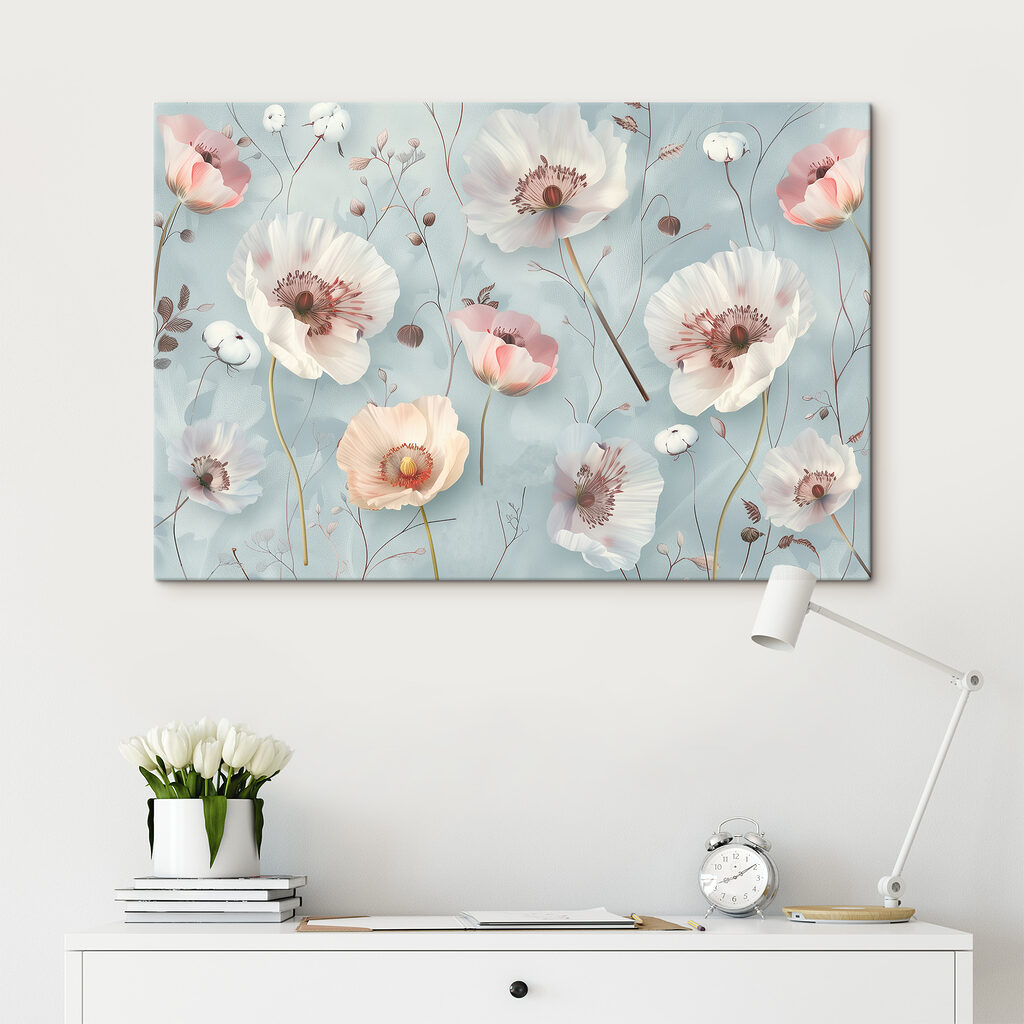 A wallpaper with flowers
