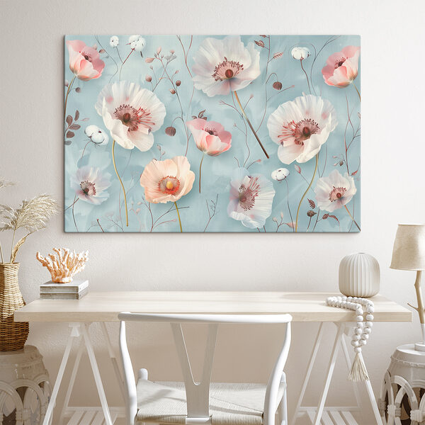 A wallpaper with flowers
