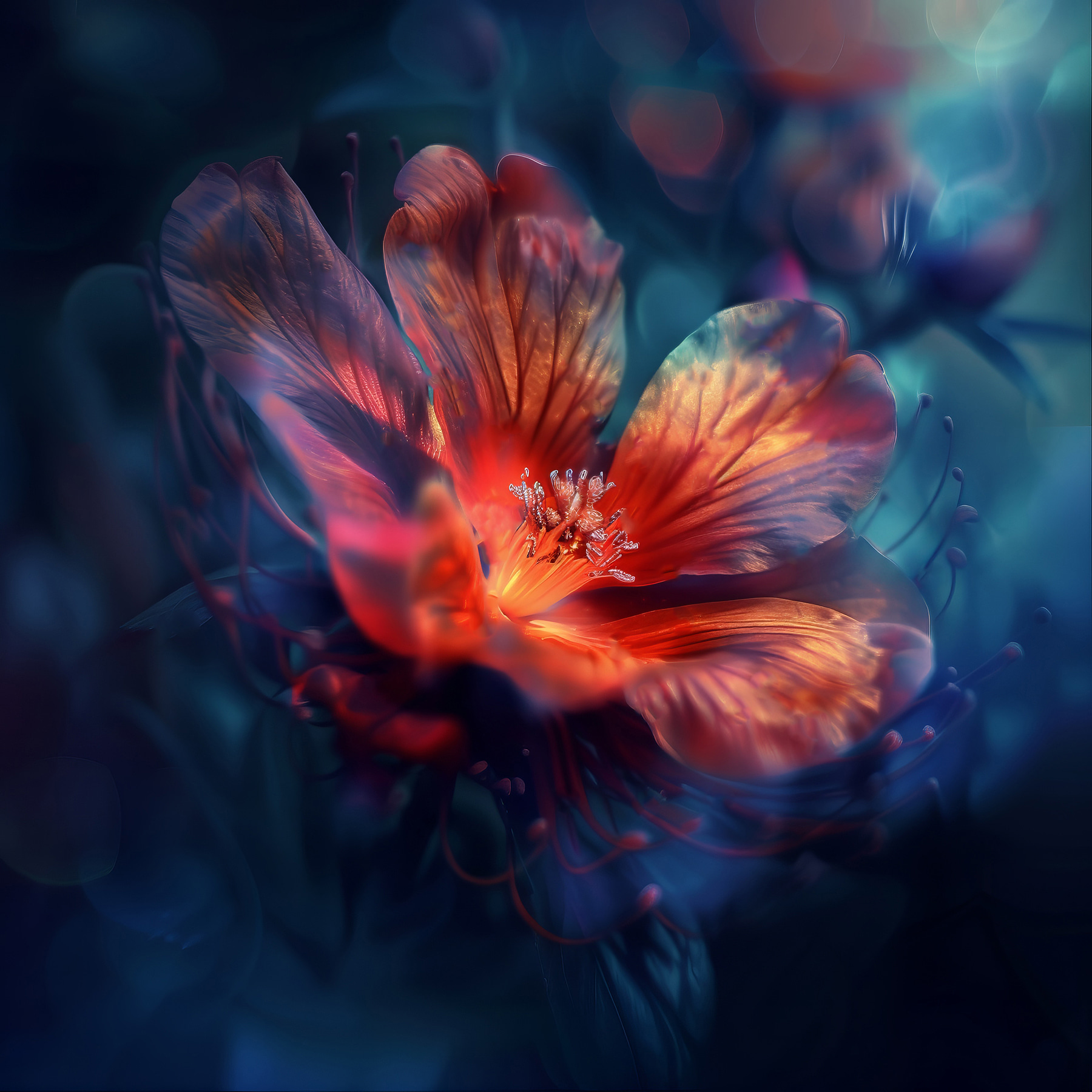 A close up of a flower