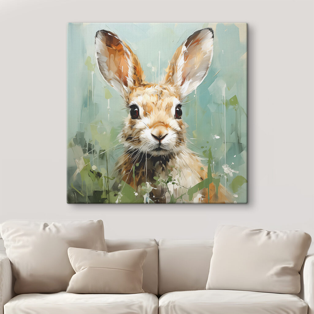A painting of a rabbit A painting of a rabbit
