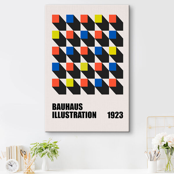 Quadri Un poster con quadrati colorati