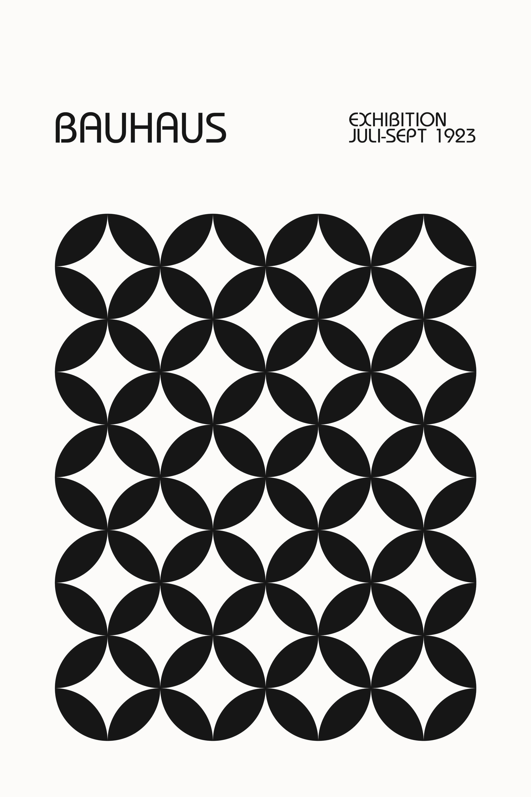 A black and white cover with a pattern of circles