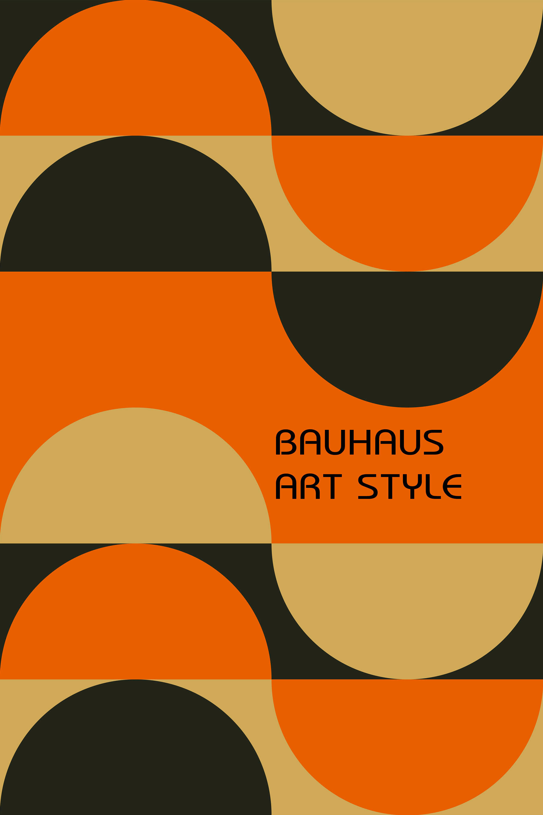 A pattern of circles and lines
