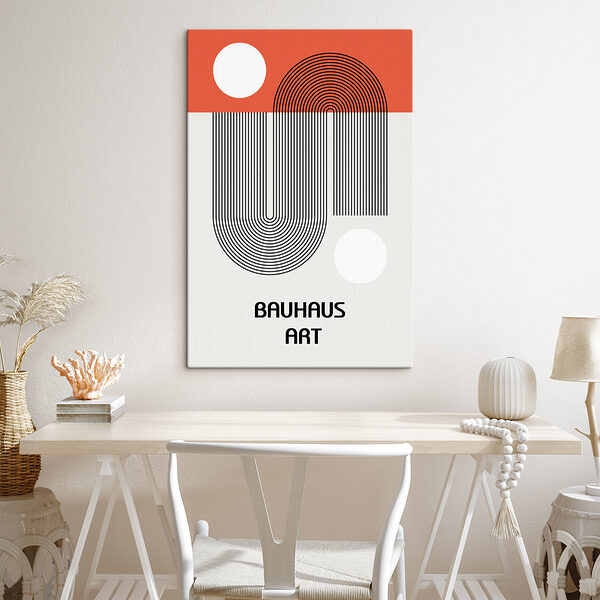 Quadri Un poster con linee e cerchi