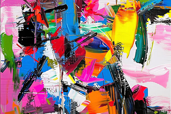 A painting of different colors A painting of different colors
