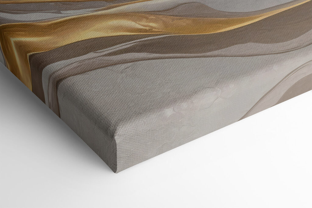 Flowing abstract swirls in earth tones