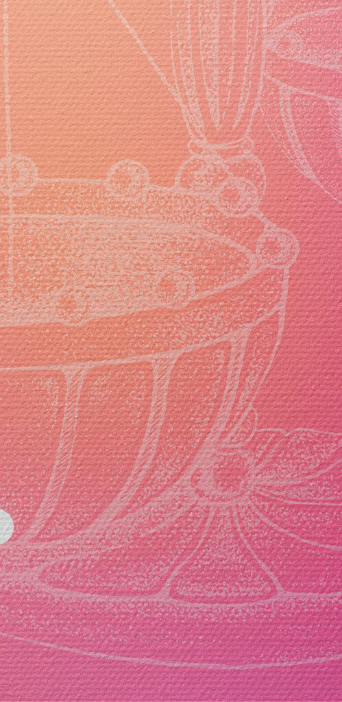 A white line drawing of a bowl with a triangle and a line on it A white line drawing of a bowl with a triangle and a line on it
