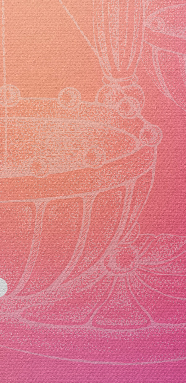 A white line drawing of a bowl with a triangle and a line on it A white line drawing of a bowl with a triangle and a line on it