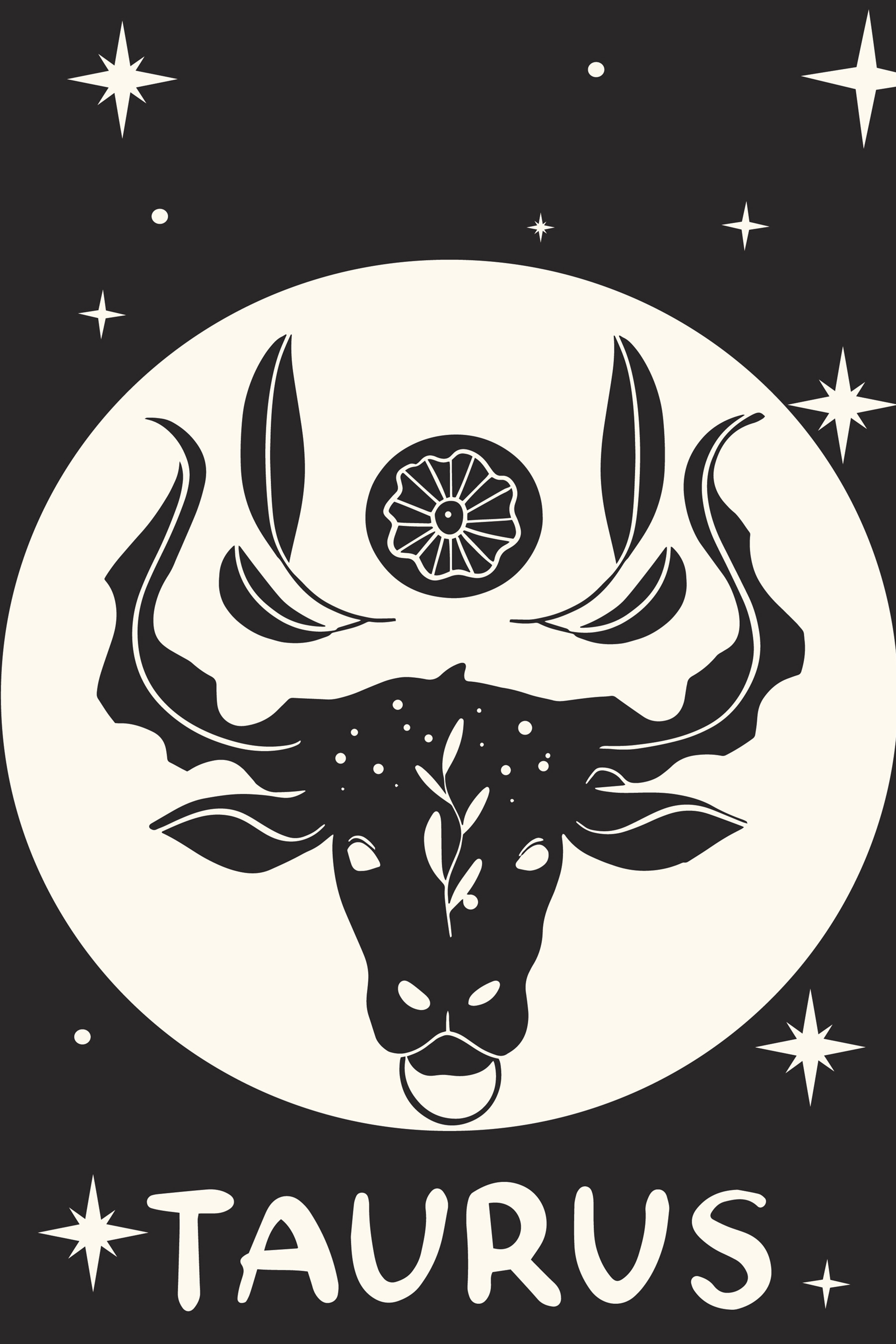 A black and white image of a bull's head A black and white image of a bull's head
