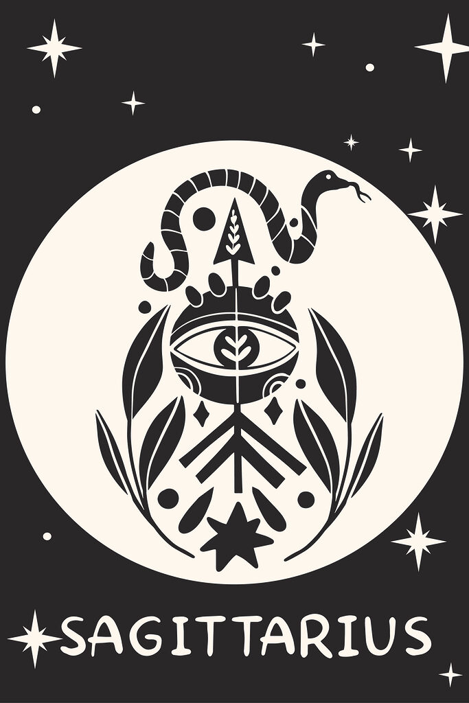 A black and white drawing of a snake and eye A black and white drawing of a snake and eye