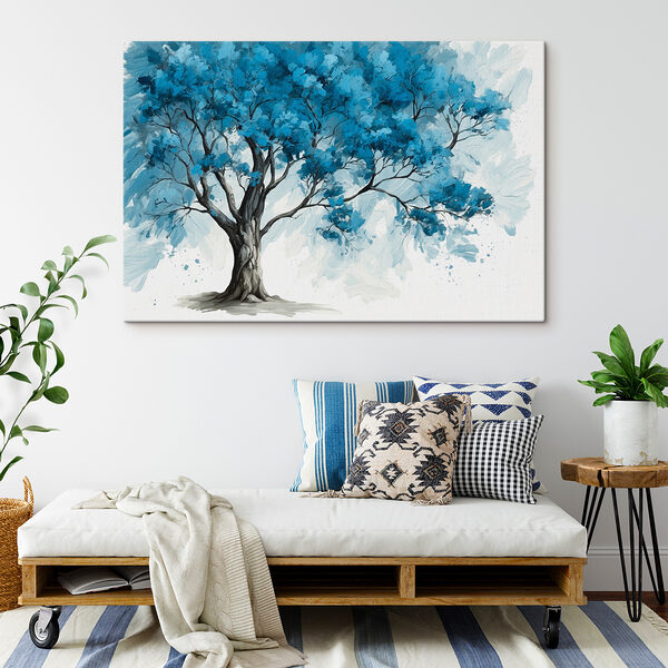 Quadri Quadri Un albero con le foglie blu (COD: s39153)