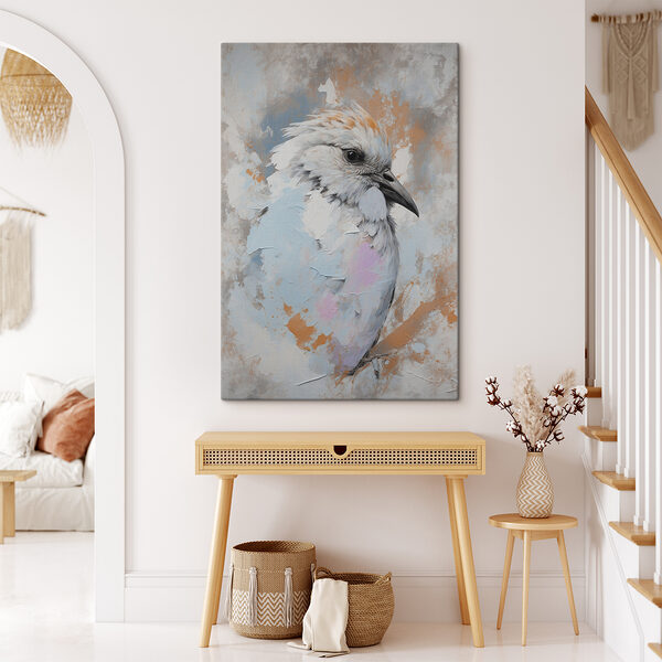 A painting of a bird